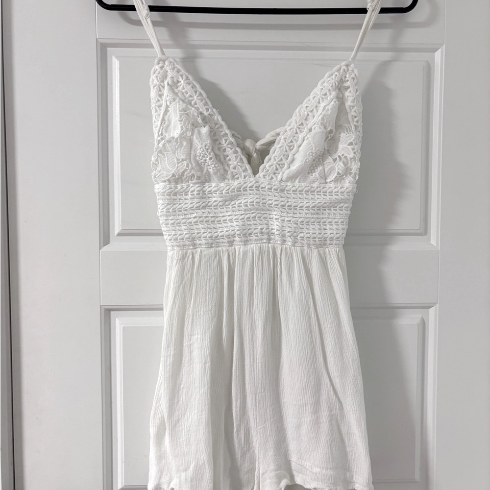 White Romper Dress